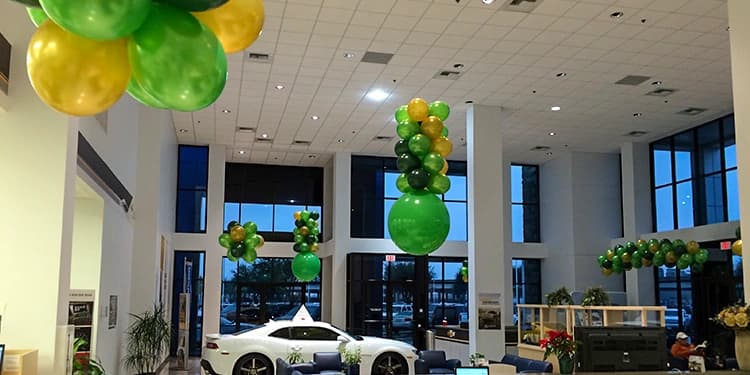Yellow-Green Balloons Office Decoration Set — view 1 of 3