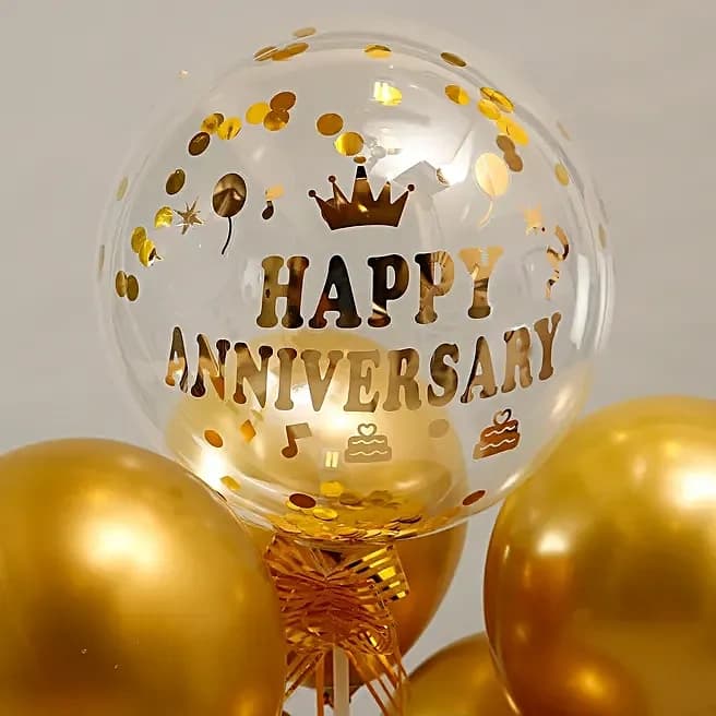 Golden Anniversary Balloon Bouquet Set — view 5 of 5