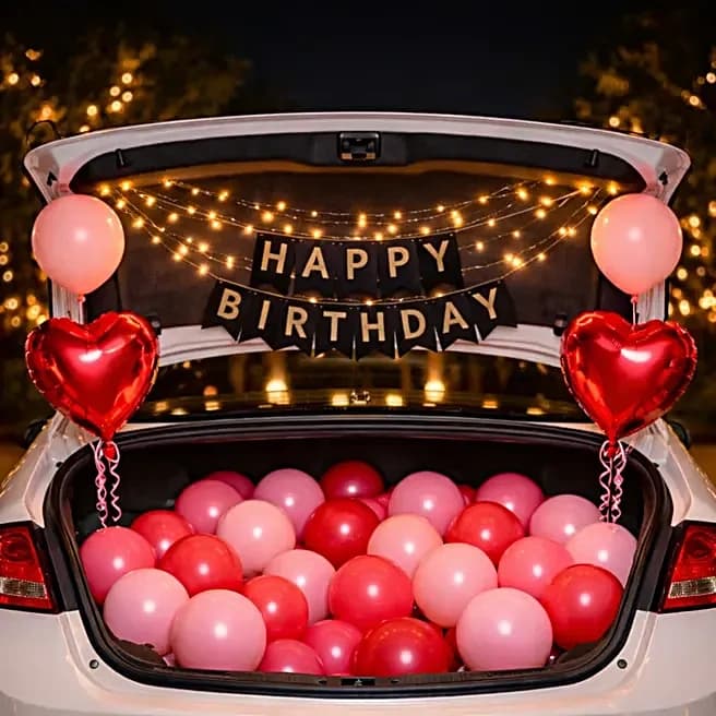 Shining Birthday Balloon Car Boot Decor Set — view 1 of 4