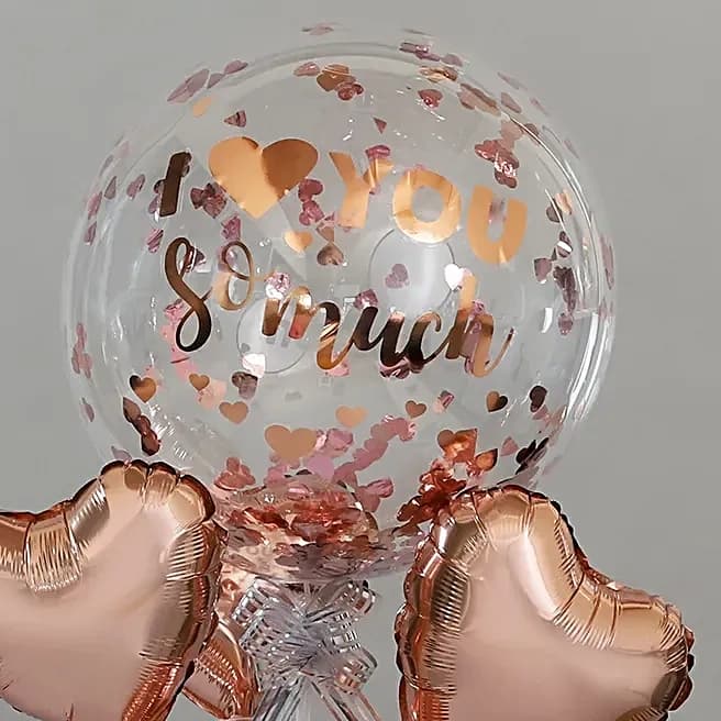 Rose Gold Love You Balloon Bouquet Set — view 5 of 5