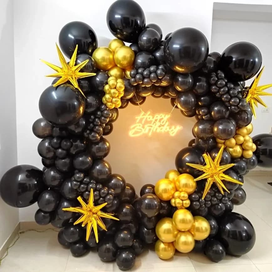 Black Monochrome Ring Decoration Set — view 1 of 1