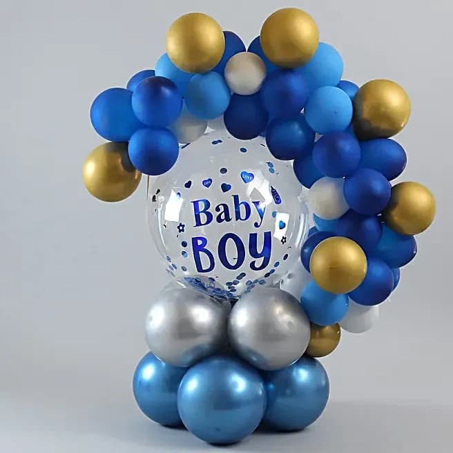 Beautiful Baby Boy Balloon Bouquet Set — view 5 of 5