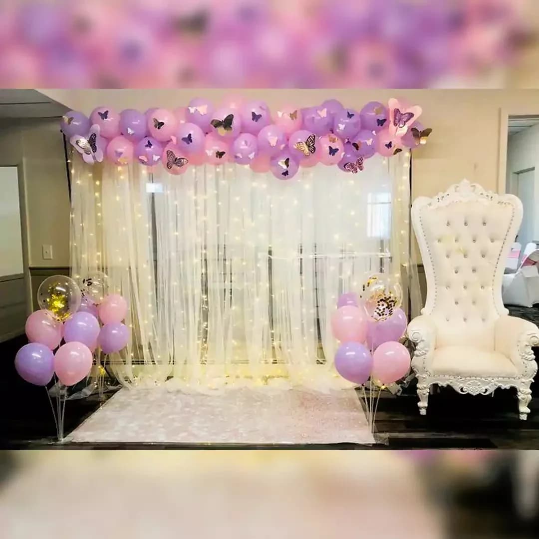 Pink-Purple Pastel Themed Balloon Arrangement Set — view 1 of 1
