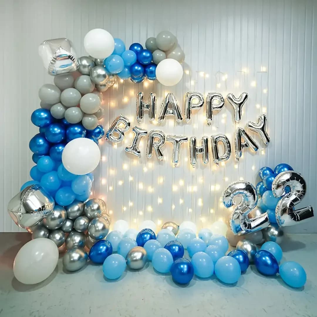 Blue Birthday Bliss Balloon Decor Set — view 1 of 1