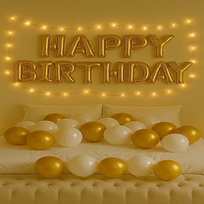 Warm Glow Birthday Celebration Balloon Decor Set — view 3 of 3