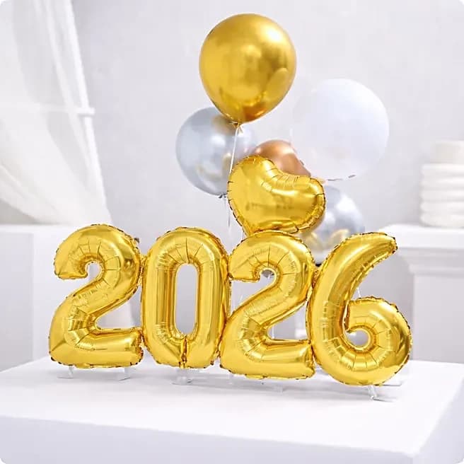 New Year Balloon Bouquet- Rose Gold Set — view 1 of 2