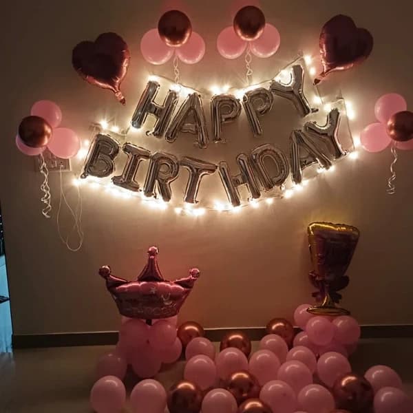 Stylish Birthday Decor with Balloons for her Set — view 2 of 2