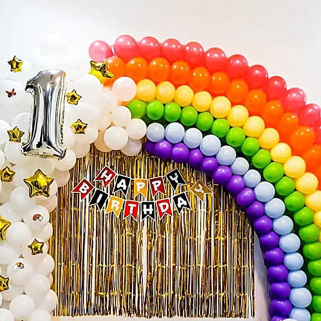 Rainbow Themed Birthday Decor Set — view 2 of 5
