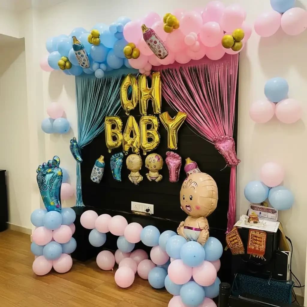 Pastel Theme Baby Shower Decoration  Setup — view 2 of 3