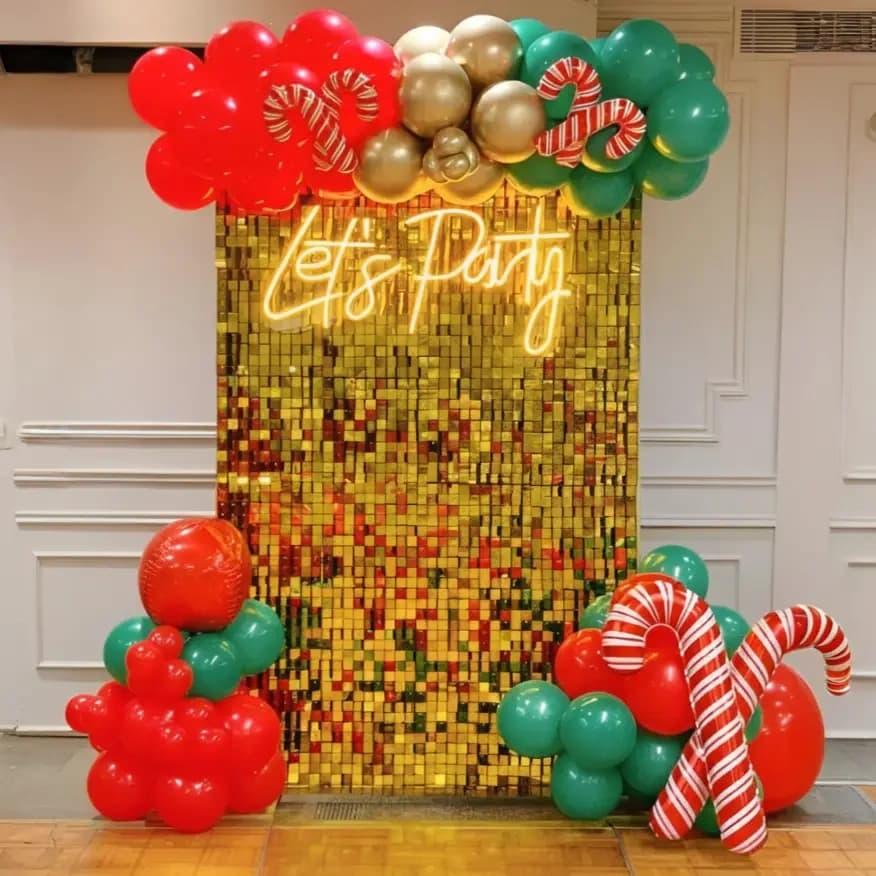 Christmas Party Sequence Backdrop Decoartion Set — view 2 of 2