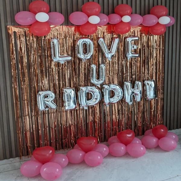 Romantic Proposal Balloon Decoration for her Set — view 2 of 3