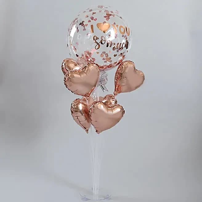Rose Gold Love You Balloon Bouquet Set — view 3 of 5