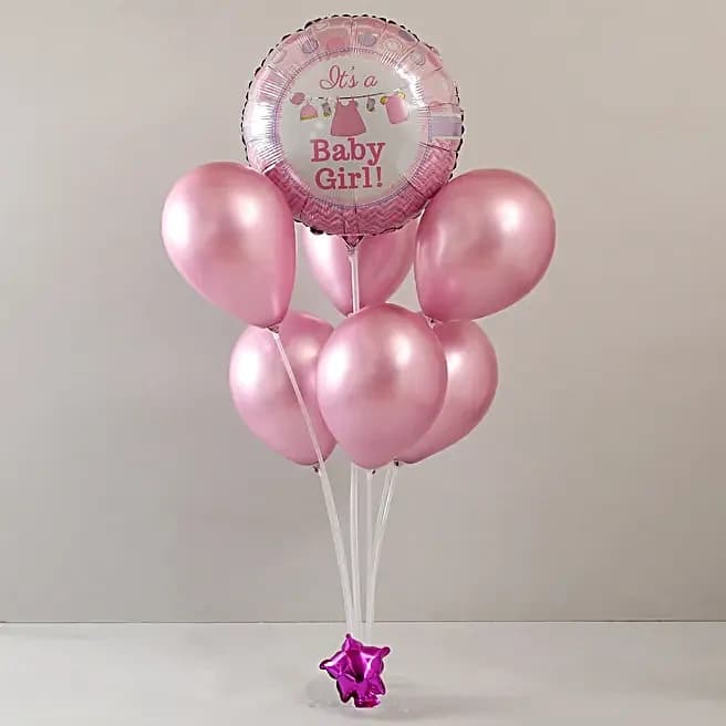 It's a Baby Girl Balloon Bouquet Set — view 2 of 4
