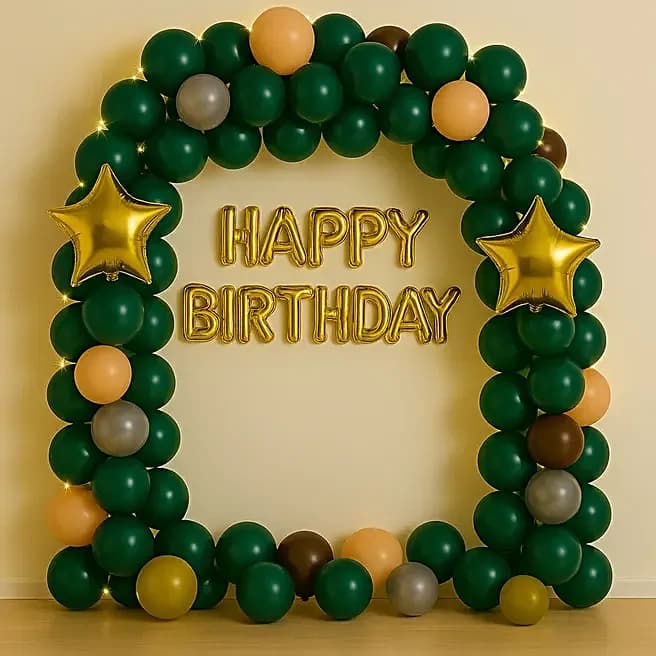 Evergreen Birthday Balloon Setup Set — view 1 of 3