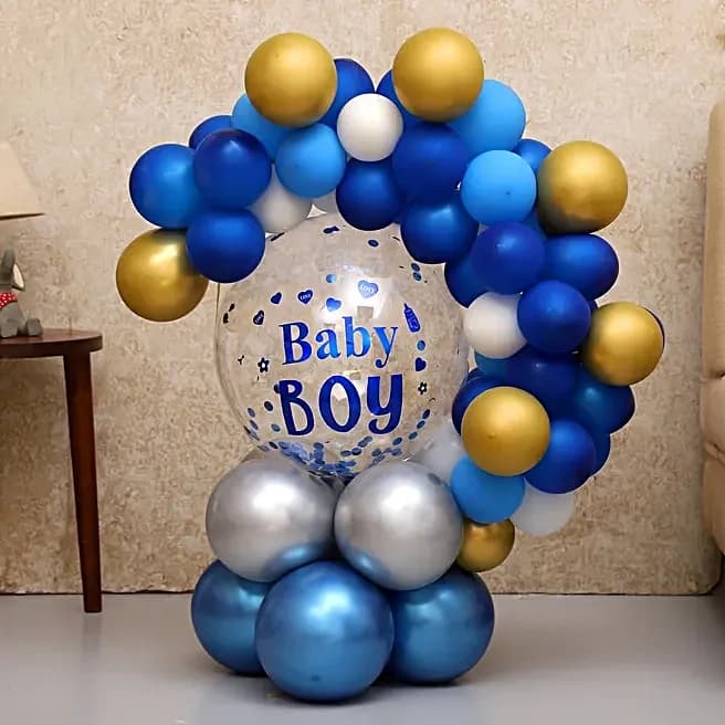 Beautiful Baby Boy Balloon Bouquet Set — view 1 of 5