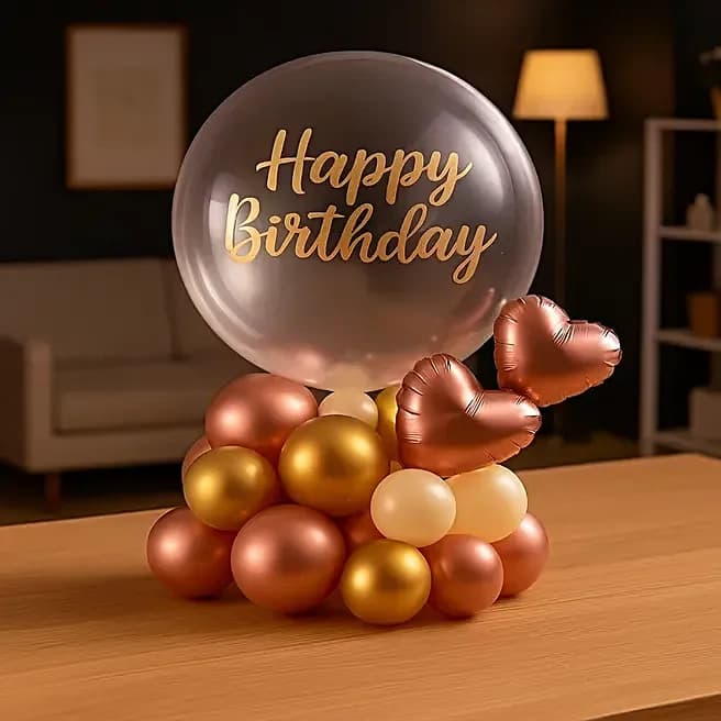 Golden Blush Balloon Bouquet Set — view 2 of 3