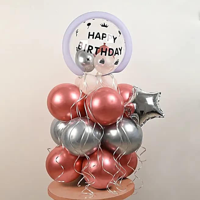 Happy Birthday Bobo Balloon Stand Set — view 1 of 3