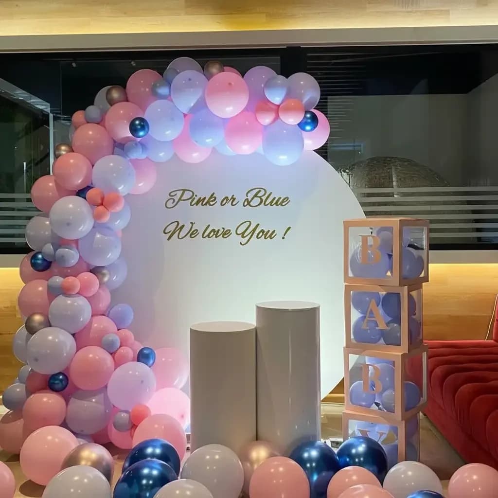 Pink or Blue Decoration Setup — view 2 of 2