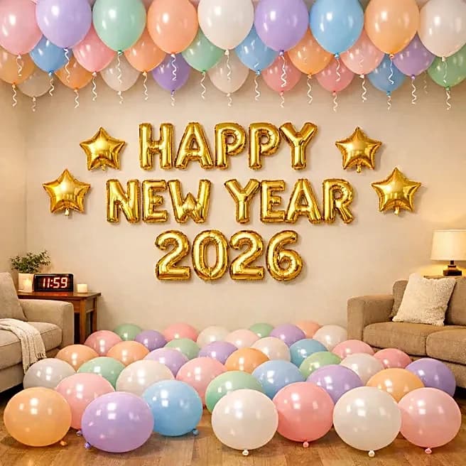 Pastel Glow New Year Room Balloon Decor Set — view 2 of 2