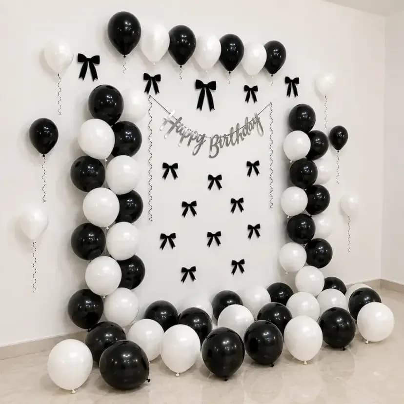 Bow Ribbon Birthday Decoration Setup — view 2 of 2