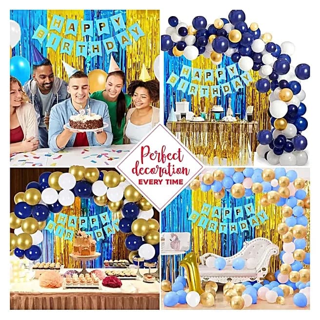 Bright In Blue Birthday Decoration Set — view 4 of 7