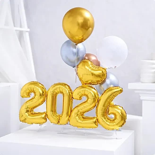 New Year Balloon Bouquet- Rose Gold Set — view 2 of 2