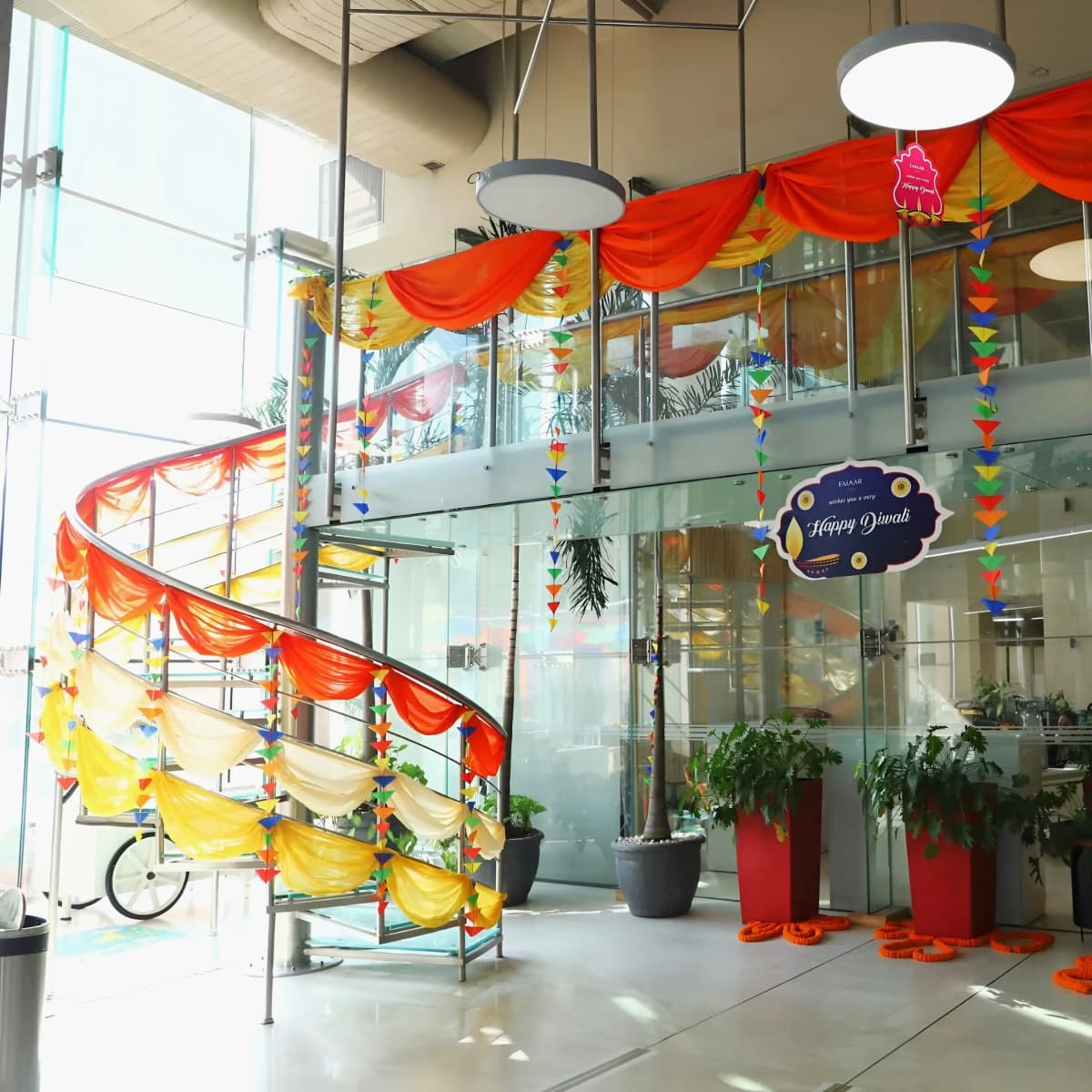 Elegant Floral Diwali Office Decoration Set — view 2 of 4