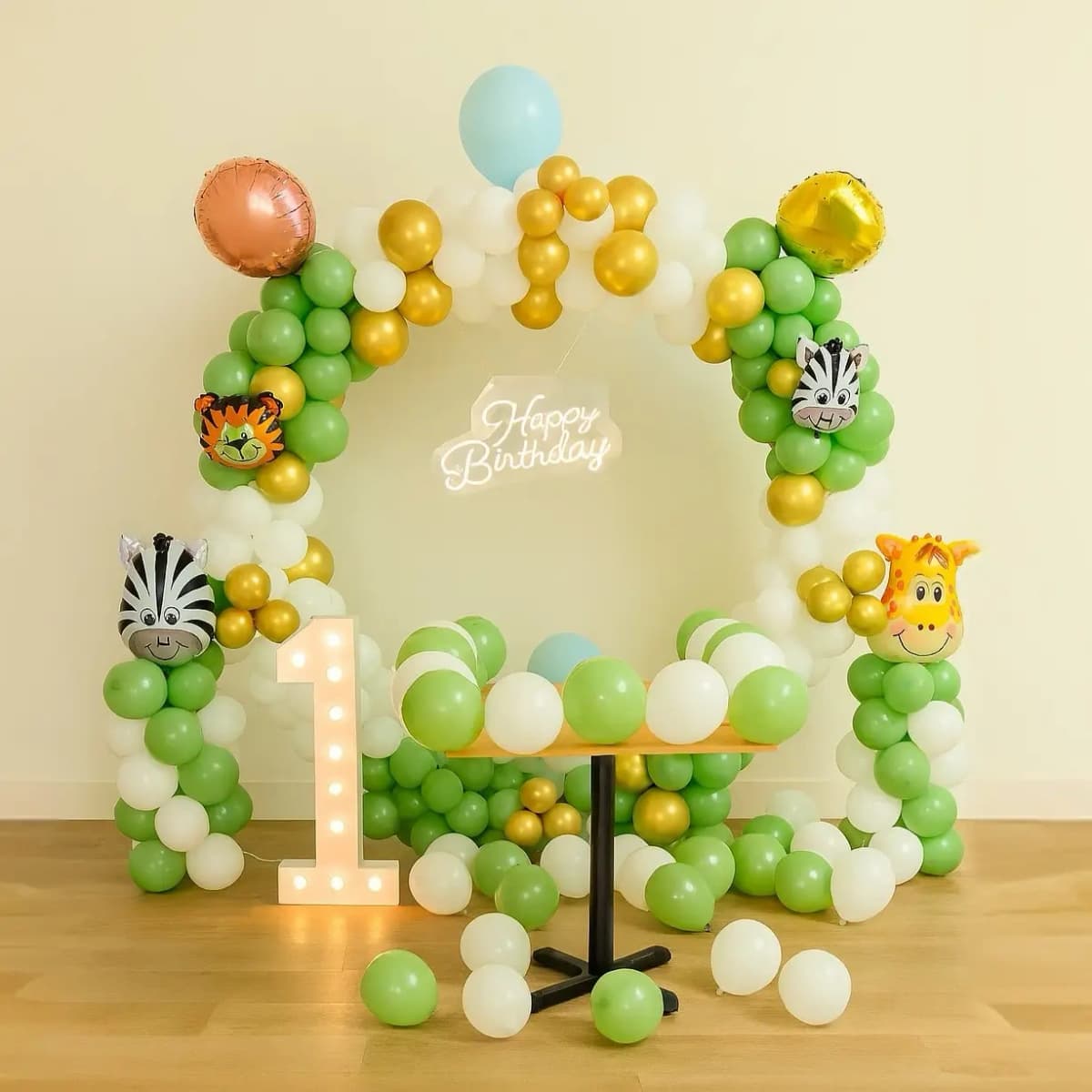 Trending Jungle Theme Backdrop Decor Setup — view 1 of 2