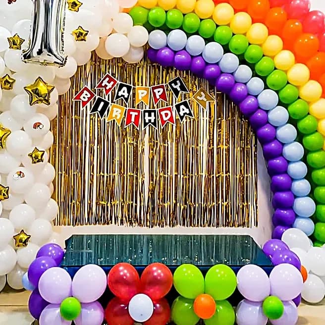 Rainbow Themed Birthday Decor Set — view 4 of 5