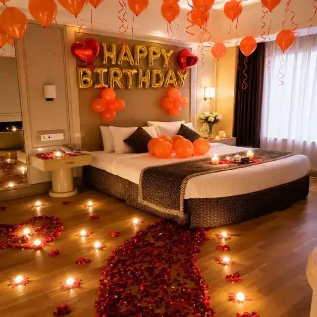 Rose and Candles Decoration Setup — view 1 of 2