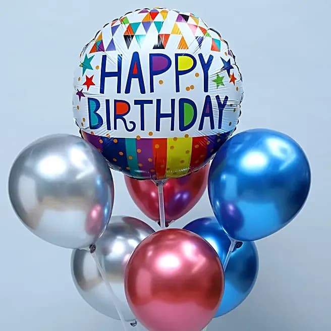 Colourful Birthday Balloon Bouquet Set — view 2 of 4