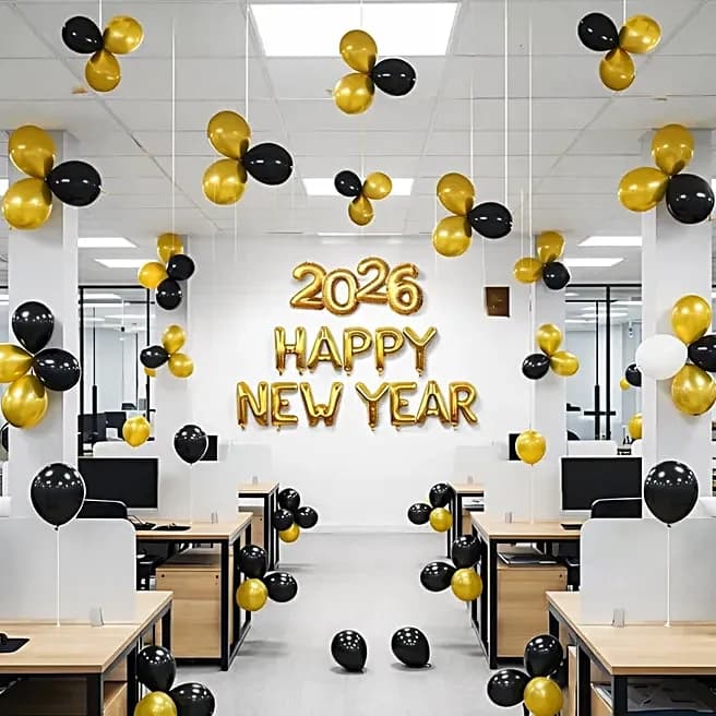 2026 Happy New Year Balloon Setup Decor — view 1 of 3