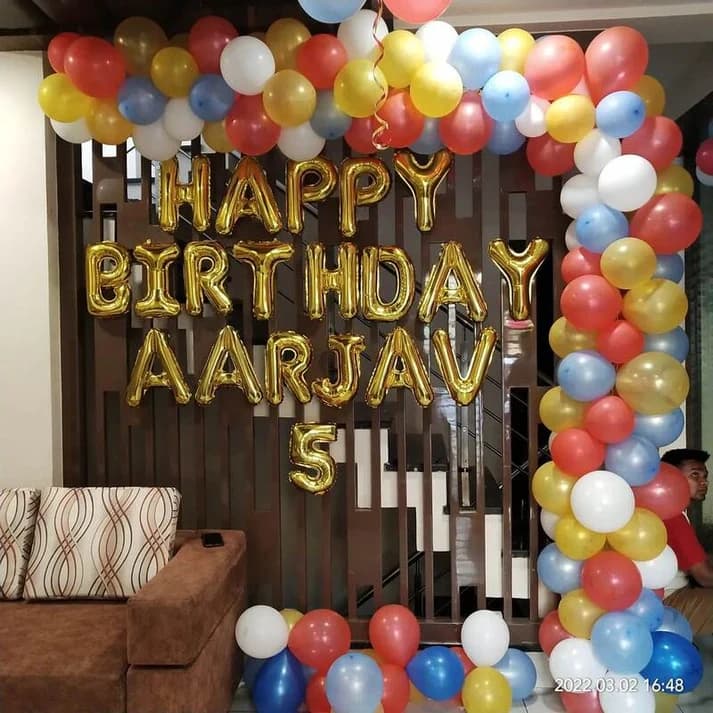 Balloon decoration with colorful props for Kids birthday party Set — view 1 of 1