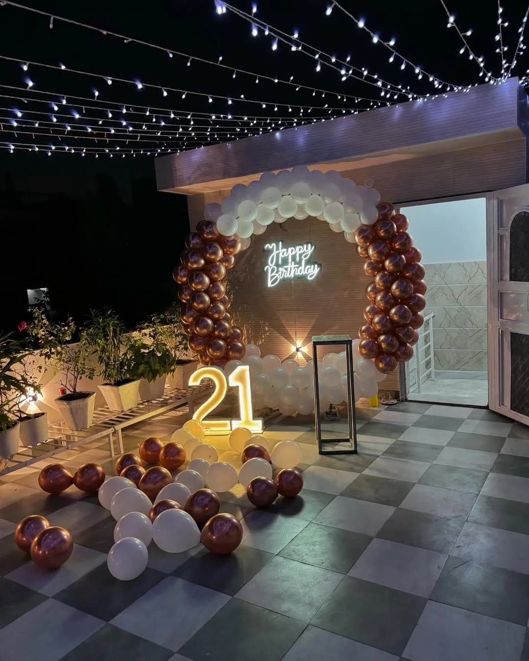 Rooftop 21st Birthday Celebration Decor — view 1 of 1