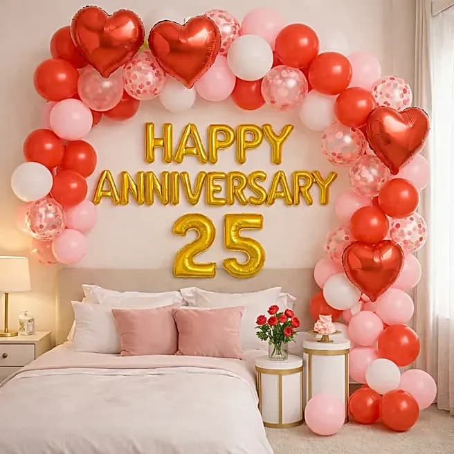 Happy Anniversary Numeric Balloon Decor Set — view 1 of 3