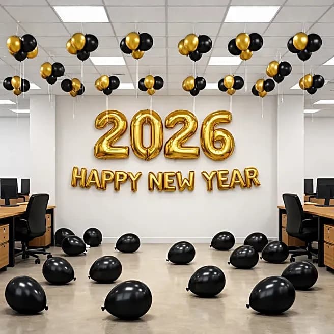 2026 Happy New Year Balloon Setup Decor — view 2 of 3