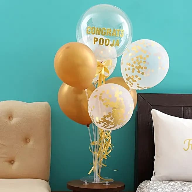 Shining Congratulations Balloon Bouquet for Her Set — view 1 of 4