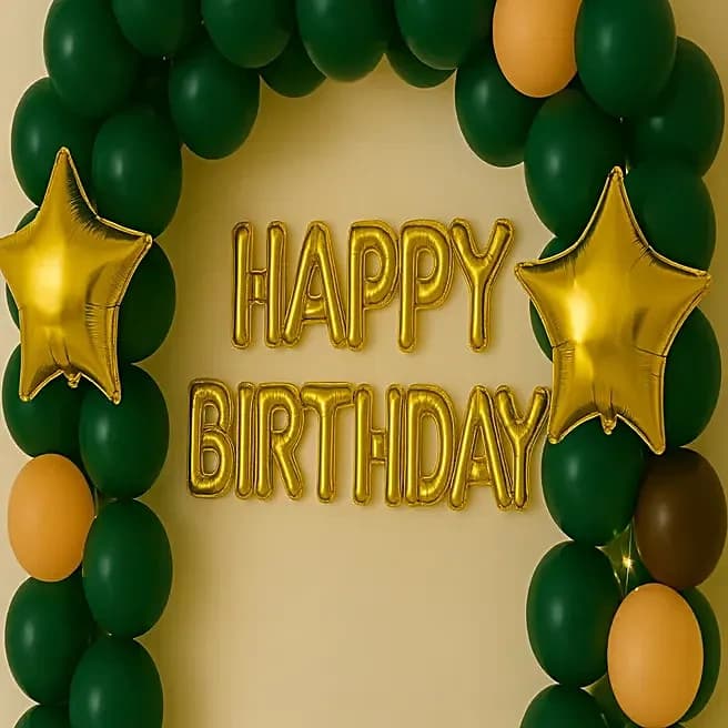 Evergreen Birthday Balloon Setup Set — view 2 of 3