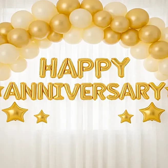 Golden Anniversary Balloon Decor Set — view 2 of 3