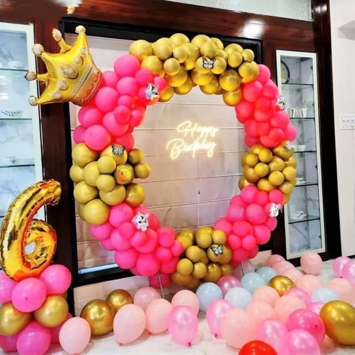 Pink Balloon Ring Decoration — view 1 of 2