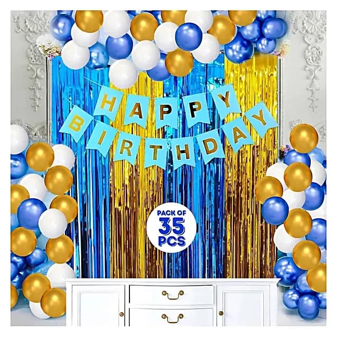 Bright In Blue Birthday Decoration Set — view 1 of 7