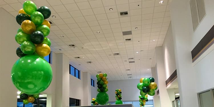 Yellow-Green Balloons Office Decoration Set — view 2 of 3