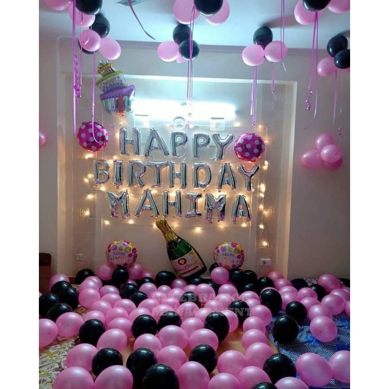 Pink & Black Balloon Decor — view 2 of 2