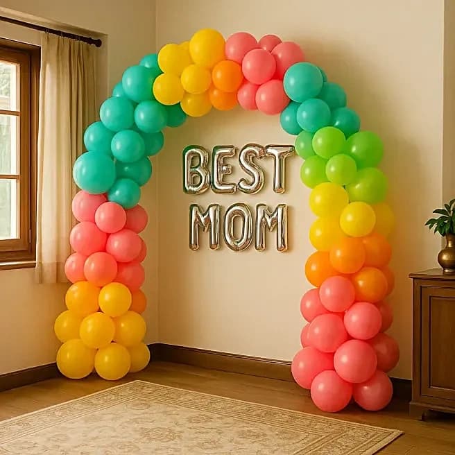 Pastel Best Mom Balloon Arrangement Set — view 3 of 4