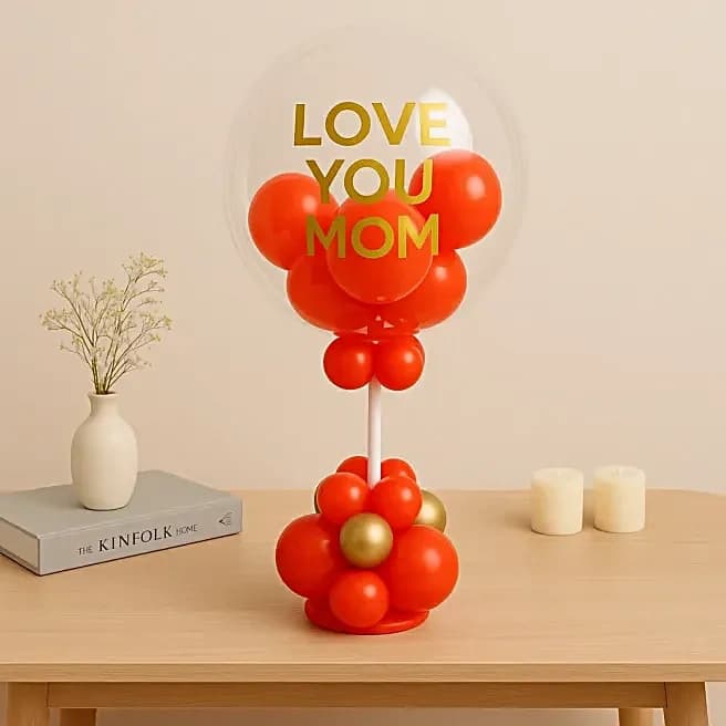 Radiant Love You Mom Balloon Stand Decor Set — view 3 of 5