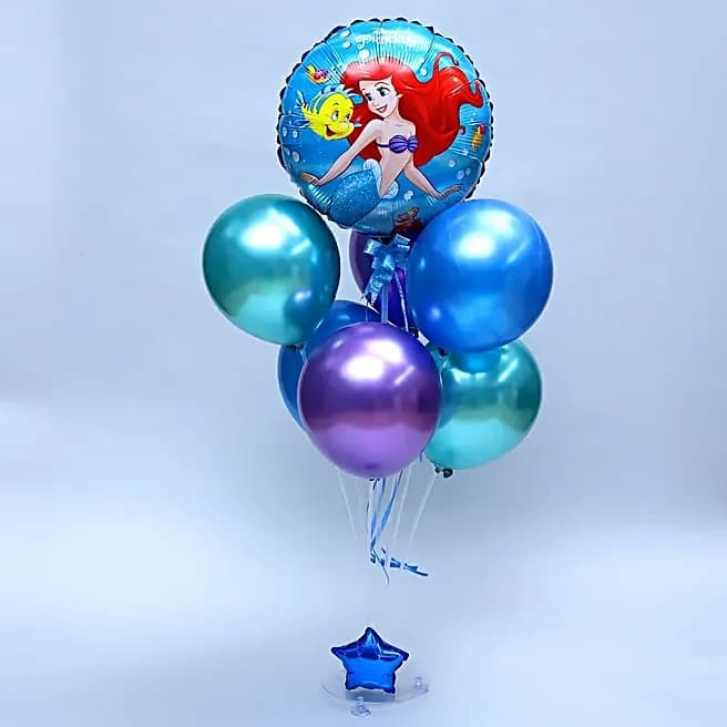 Disney Princess Ariel Theme Balloon Bouquet Set — view 3 of 5
