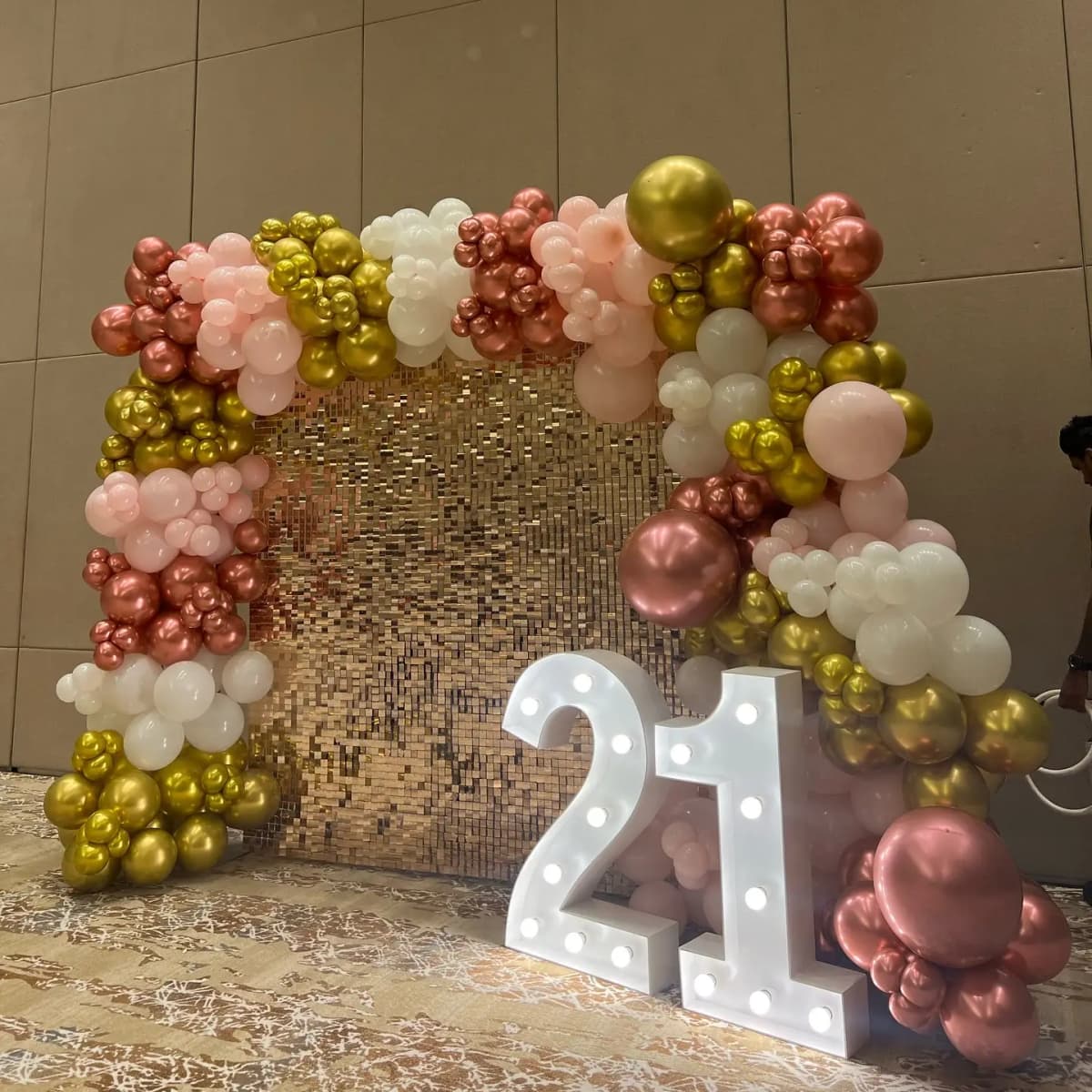 Luxury Sequins Birthday Backdrop Set — view 2 of 2