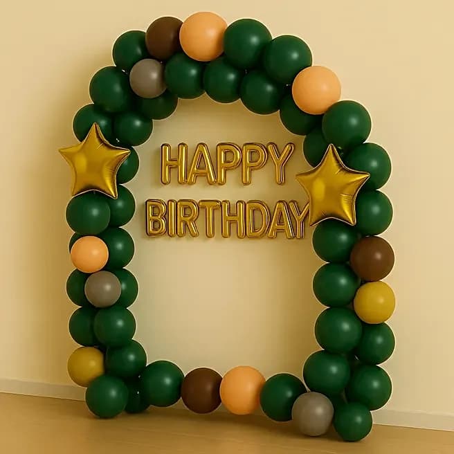 Evergreen Birthday Balloon Setup Set — view 3 of 3