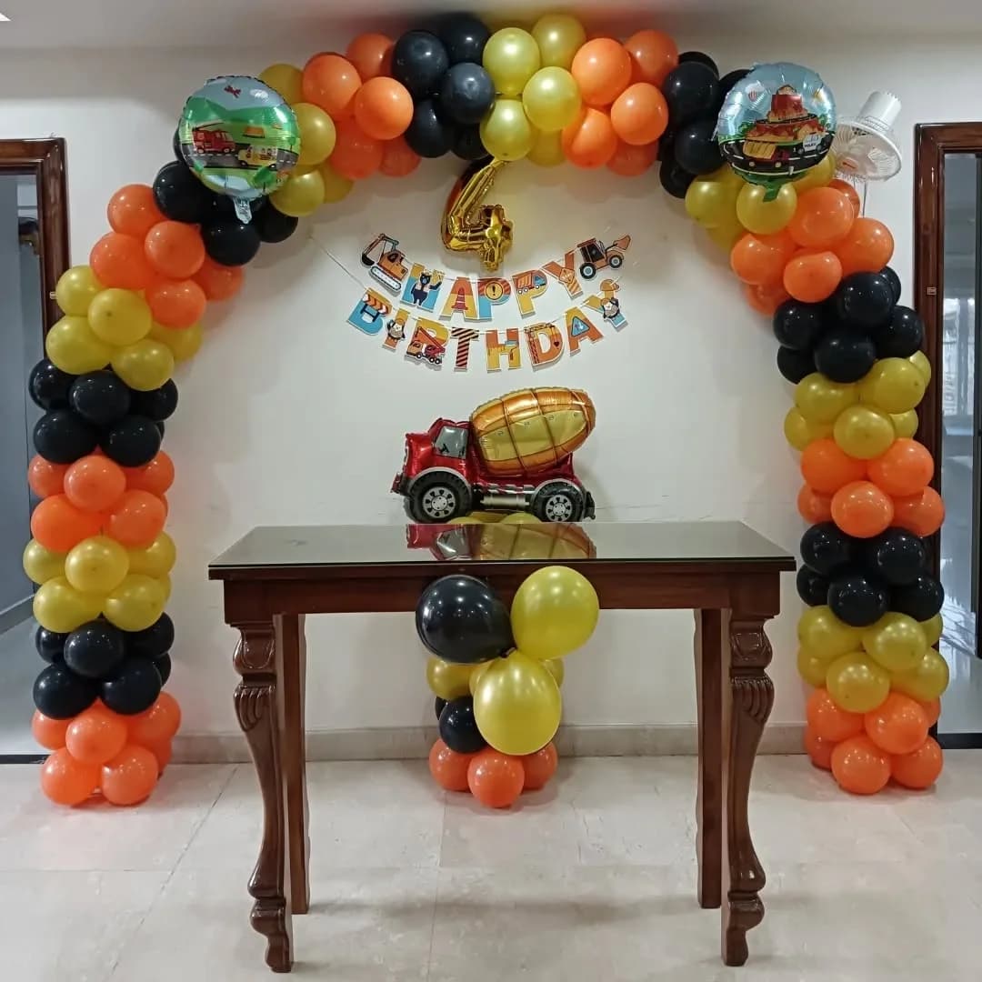 Construction Theme Birthday Arch Decor — view 1 of 1