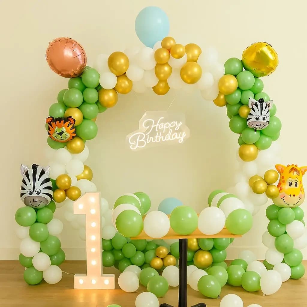 Trending Jungle Theme Backdrop Decor Setup — view 2 of 2